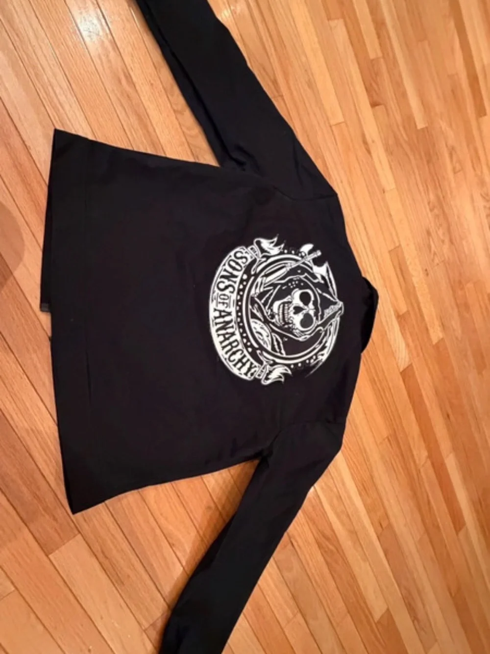 Men's Black Zip Bomber Jacket - Sons of Anarchy